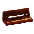 Rosewood Pen Box with Business Card Stand/ Pen Stand
